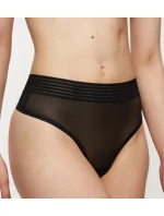 Tempting Sheer Highwaist String - BLACK - TRIUMPH BLACK - TRIUMPH