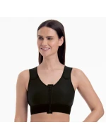 Kompresní podprsenka Valencia k oboustran.,zap. vpředu 1194X black - Anita Care