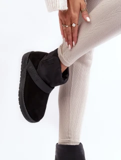 Ocieplené sněhule na platformě černé Big Star MM274151