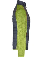 Daiber JN 741 Dámská pletená hybridní bunda 02.0741 kiwi melange/anthracite melange