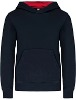 Kariban K 453 Dětská kontrastní mikina s kapucí 20.K453 navy/red Kariban K 453 Dětská kontrastní mikina s kapucí 20.K453 navy/red