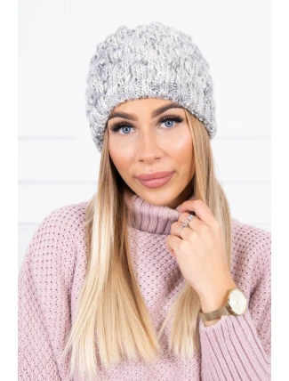 Čepice K156 světle šedá