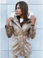 Dámská zimní bunda parka VIXEN béžová FashionStreet TY3873 Dámská zimní bunda parka VIXEN béžová FashionStreet TY3873