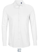 NEOBLU Basile Men Piqué košile s dlouhým rukávem 24.3777 optic white NEOBLU Basile Men Piqué košile s dlouhým rukávem 24.3777 optic white
