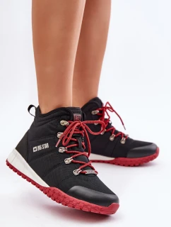 Dámské Traperky Sportovní Boty Big Star KK274217 Systém Paměťové Pěny Černé