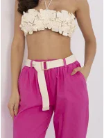 Kalhoty DHJ SP 20506.79 fuchsiová