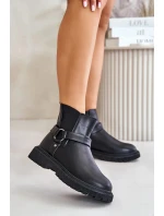 Dámské kotníkové boty 00274A128 Černá - Big Star Dámské kotníkové boty 00274A128 Černá - Big Star