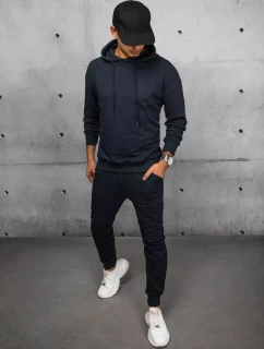 Pánské tmavě modré tepláky FashionStreet AX0674