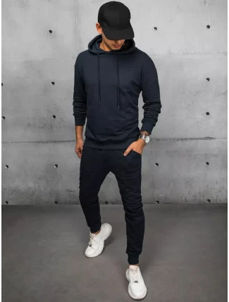 Pánské tmavě modré tepláky FashionStreet AX0674