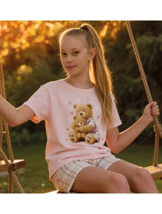 Pyžamo Cornette Young Girl 872/115 Hug Me kr/r 134-164 Pyžamo Cornette Young Girl 872/115 Hug Me kr/r 134-164