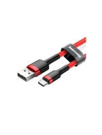 Kabel Baseus Cafule CATKLF-C09 (USB 2.0 - USB typ C ; 2m; barva černo-červená)