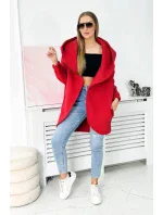 Krátká mikina na zip červená Krátká mikina na zip červená