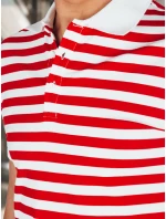 Pánská pruhovaná polokošile bílá FashionStreet PX0643