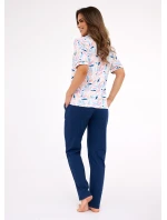 Pyžamo Cornette 696/453 Anette kr/r S-2XL dámské rozepínací