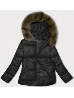 Černá dámská bunda se střihem bubliny S'west (B8190-1) Černá dámská bunda se střihem bubliny S'west (B8190-1)