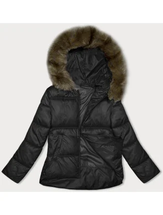 Černá dámská bunda se střihem bubliny S'west (B8190-1) Černá dámská bunda se střihem bubliny S'west (B8190-1)