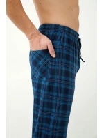 Vamp - Kárované dlouhé kalhoty 21625 - Vamp Vamp - Kárované dlouhé kalhoty 21625 - Vamp