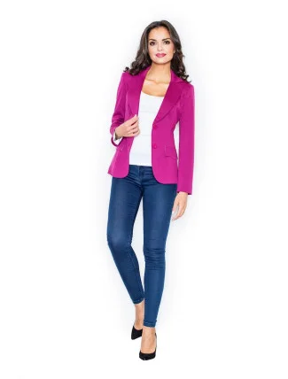 Dámské sako M085 fuchsia - Figl Dámské sako M085 fuchsia - Figl