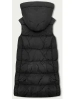 Černá dámská vesta s kapucí (B8176-1) Černá dámská vesta s kapucí (B8176-1)