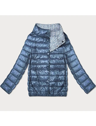 Lehce zateplená oboustranná bunda do boků Goodlookin blue (P21-7213/7212-30S)