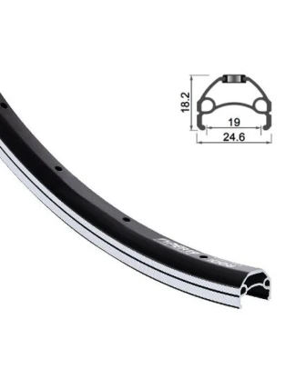 VIPER 28'' 622x19 černý ráfek s 32 otvory.