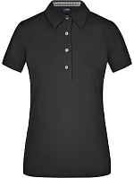 Daiber JN 969 Dámské piqué polo "Plain" 02.0969 black/black/white
