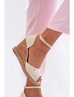 Dámské sandály na platformě s pleteným Wrangler 20261086.06V světle béžové Dámské sandály na platformě s pleteným Wrangler 20261086.06V světle béžové