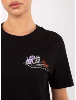 Tričko D12022M02844A černé Tričko D12022M02844A černé