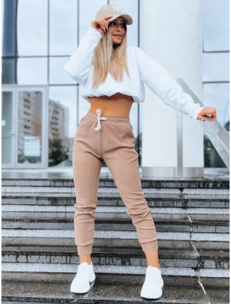 Dámské manšestrové kalhoty MARIE camel FashionStreet UY1575