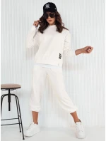 Dámská mikina BASOL ecru FashionStreet BY1253 Dámská mikina BASOL ecru FashionStreet BY1253