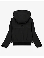 Krátká černá bunda s kapucí (B6126-1) Krátká černá bunda s kapucí (B6126-1)