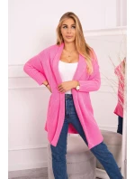 Svetr s netopýřími rukávy světle růžový