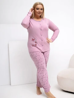 Pohodlná pyžama pro plnoštíhlé model 223304 Forever Pink