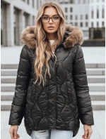 Dámská zimní bunda s kožešinou černá FashionStreet TY5501