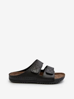 Pohodlné pánské sandály s suchým zipem Inblu FM00001U černé