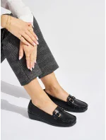 Luxusní mokasíny černé dámské platforma Luxusní mokasíny černé dámské platforma