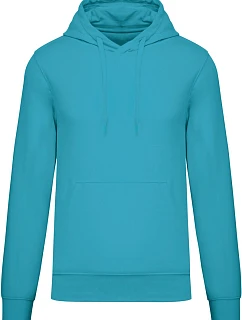 Kariban K 4027 Pánská eco-friendly mikina s kapucí 20.4027 sea turquoise