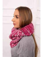 KN16 Dámský šátek s čepicí fuchsiová