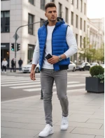 Modrá pánská vesta FashionStreet TX4268