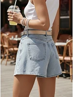 Dámské džínové šortky HOT LIGHT blue FashionStreet SY0467