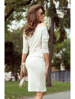 Dámské sportovní šaty v béžové melanžové barvě 13-109