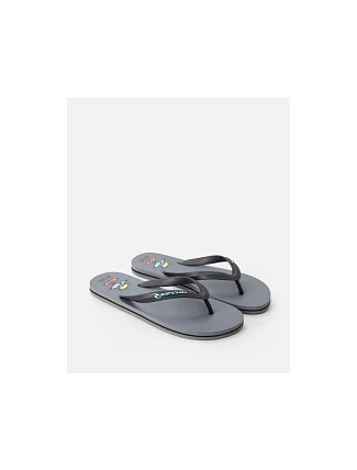 RIP CURL Icons Žabky s otevřenou špičkou šedé