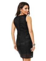 Dámské značkové šaty moderní AIKHA krátké černé - Černá - Aikha