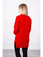 Svetr se stojáčkem S2019-52 červený - Kesi