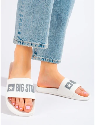 Pohodlné dámské nazouváky bílé bez podpatku Pohodlné dámské nazouváky bílé bez podpatku