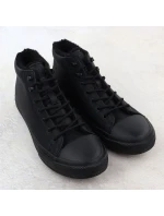 Pánské černé zateplené kotníkové tenisky Big Star OO174607