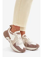 Dámské semišové tenisky Kobbo 66954 béžové