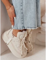 Dámské tenisky na vysoké platformě UPSOLE beige FashionStreet ZY0845 Dámské tenisky na vysoké platformě UPSOLE beige FashionStreet ZY0845
