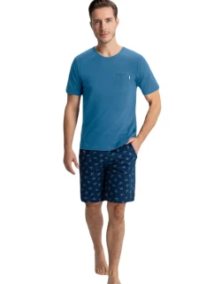 Pánské pyžamo Luna 807 v plné délce 3XL