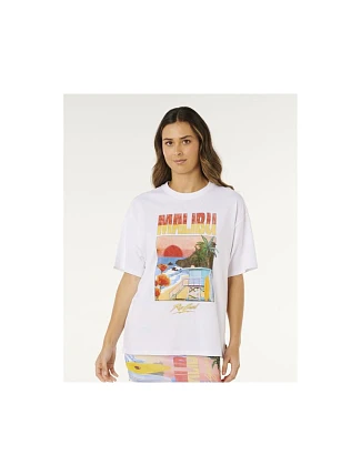 Dámské tričko RIP CURL Hayley O Heritage Tee, bílé Dámské tričko RIP CURL Hayley O Heritage Tee, bílé